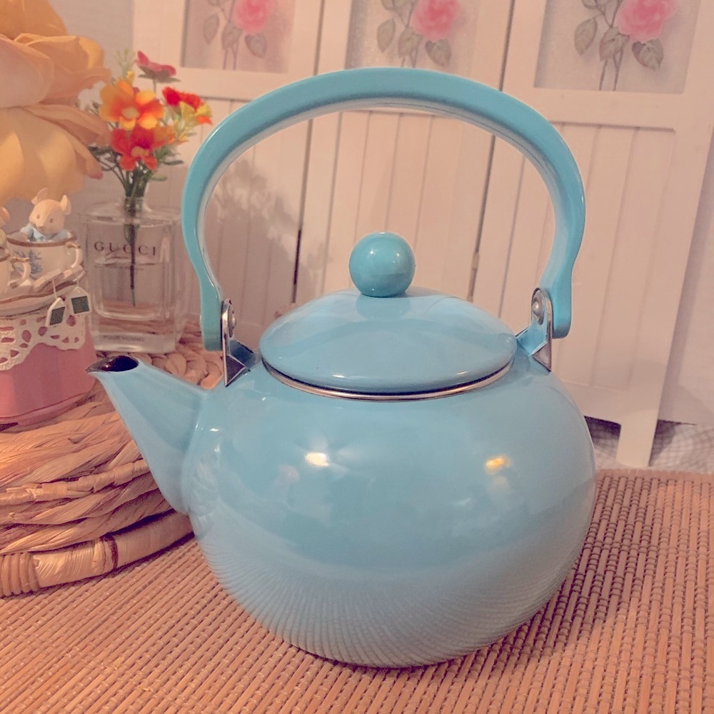 Turquoise Tea Kettle - Picture 4 of 11